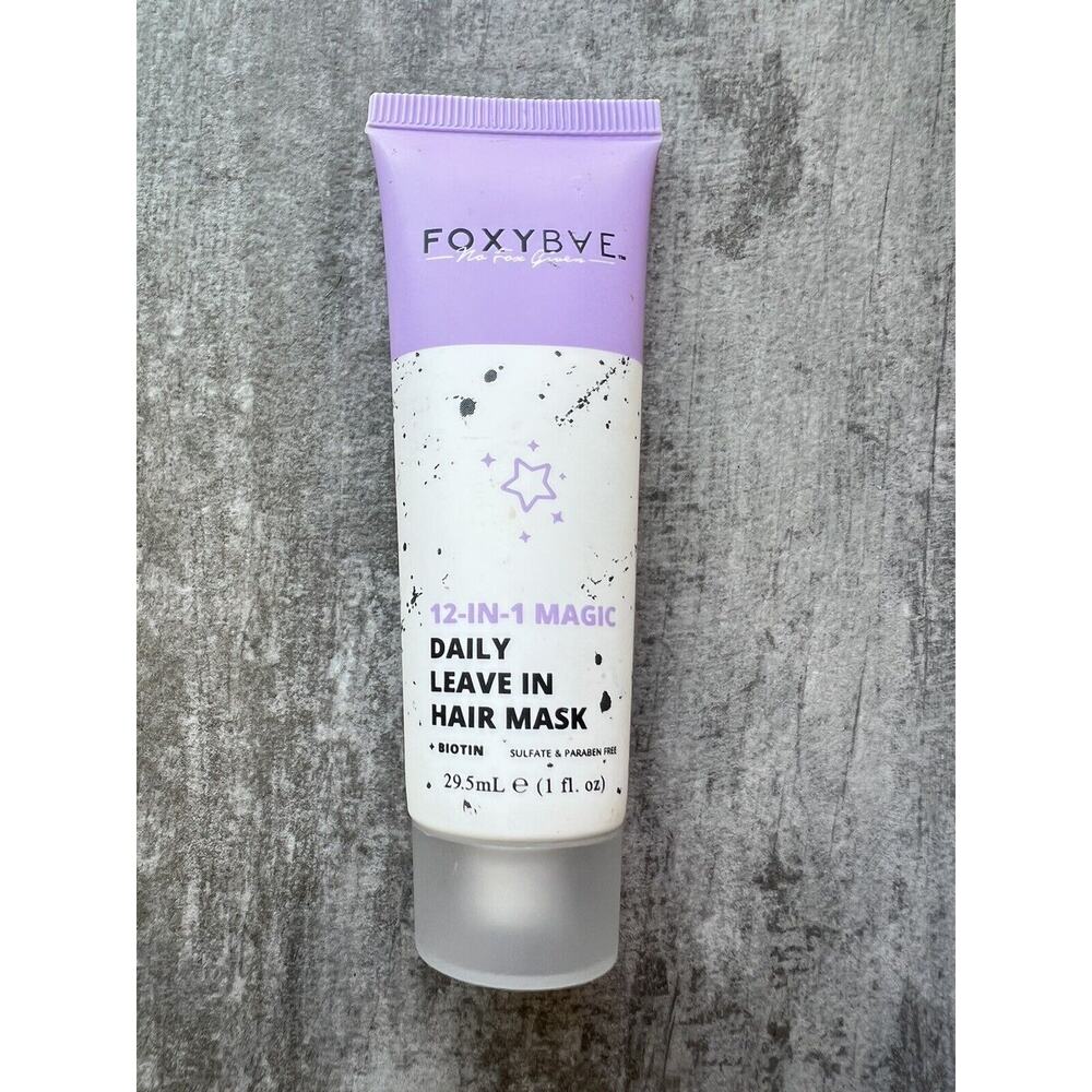 FOXYBAE 12-in-1 Magic Daily Leave In Hair Mask Travel Size 30ml/1oz SEALED New